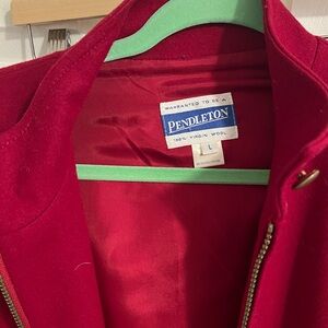 Vintage red Pendleton wool jacket size large